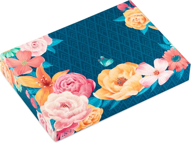 Hallmark Stationery Set with Desk Organizer, Floral (10 Blank Cards with Envelopes, 20 Writing Sheets with Envelopes, 75-Sheet Notepad, 30-Seals) - Image 3