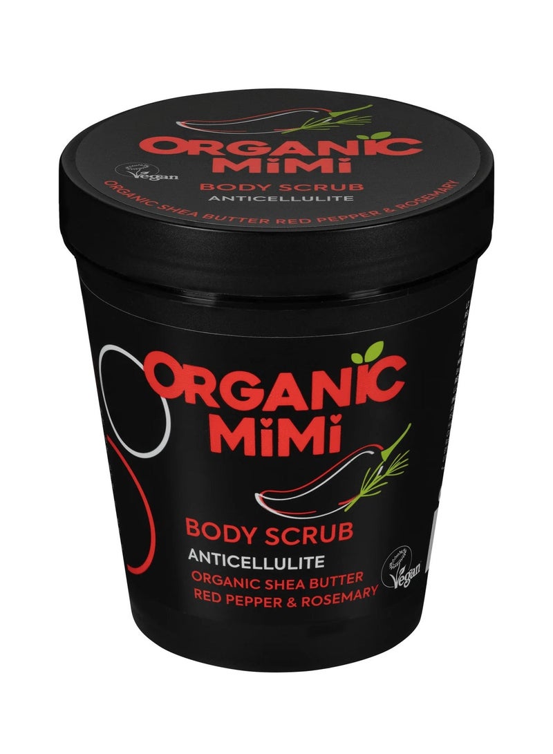 Organic Mimi Anticellulite Red Pepper & Rosemary Body Scrub 250g - Image 1