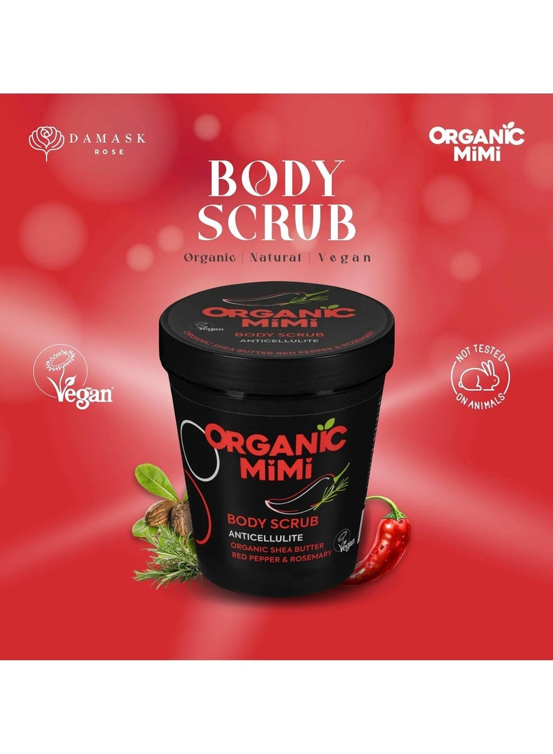 Organic Mimi Anticellulite Red Pepper & Rosemary Body Scrub 250g - Image 3