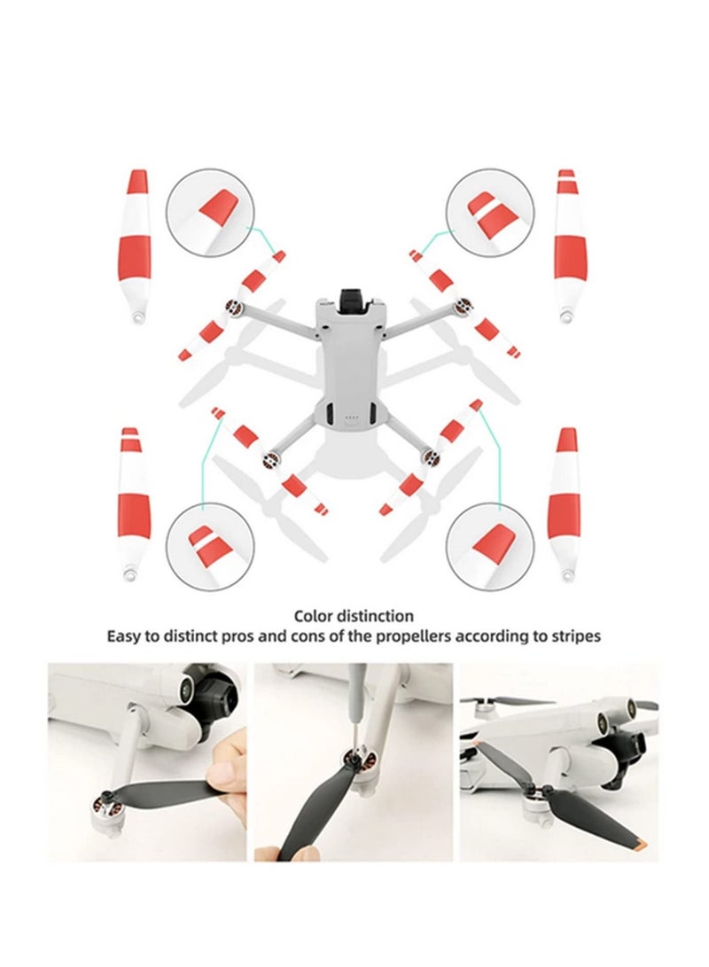 8 قطع ميني 3 المروحة استبدال قطع غيار الطائرات بدون طيار ميني 3 المروحة أجزاء ، وانخفاض الضوضاء المروحة - Image 4