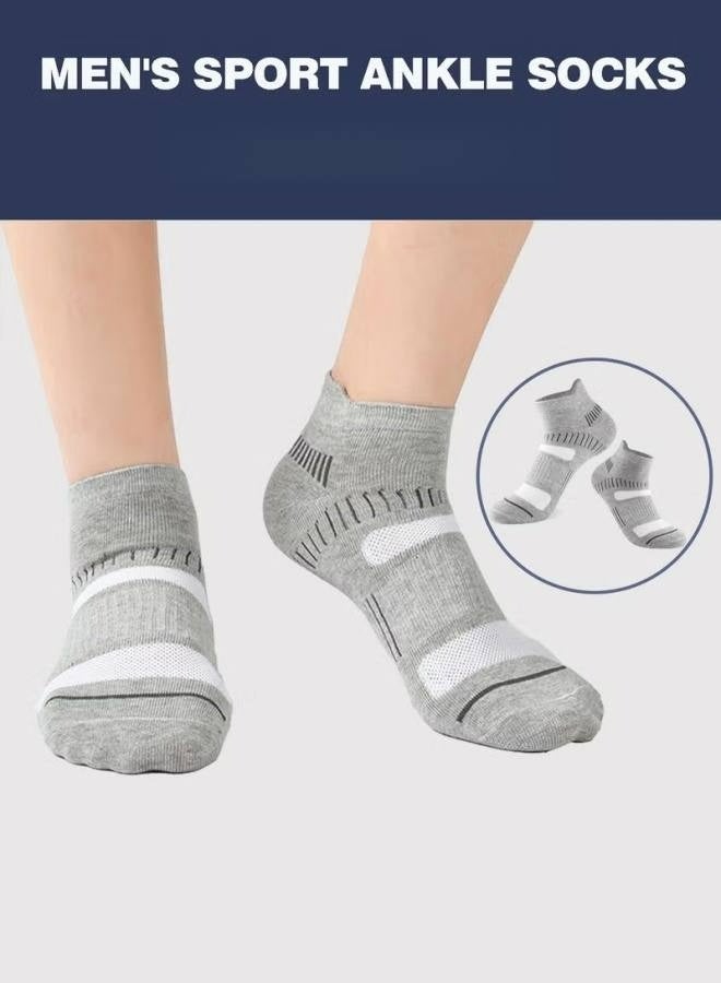 Mens Athletic Socks 5-Pairs - Low Cut, Sweat-Wicking, Odour-Resistant, All-Season Comfort - Ideal for Active Lifestyles, Running & Everyday Wear - Ultimate Socks for Men Collection - Image 5