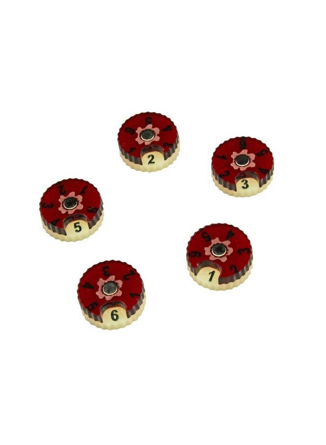LITKO Mini Wound Dials | Health Tracker | Life Counter | Tabletop Games | Collectible Card Games | Living Card Games | Role Playing Games | LCG | RPG | Ivory & Translucent Red - Image 1