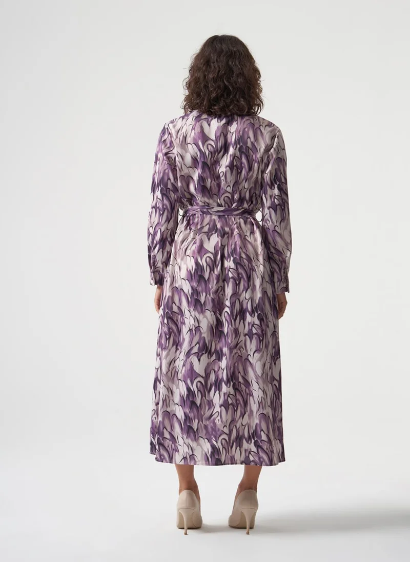 MIZALLE Printed Midi Dress