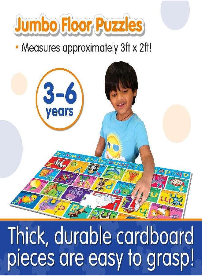 THE LEARNING JOURNEY - The Learning Journey: Jumbo Floor Puzzles - Alphabet - Extra Large Puzzle Measures 3 ft by 2 ft - Preschool Toys & Gifts for Boys & Girls Ages 3 and Up (436318) - Image 1