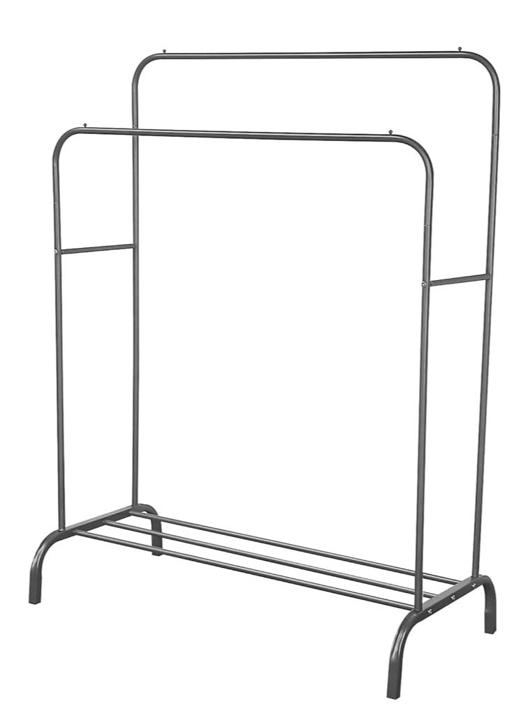 Heavy-duty iron clothes stand with modern design, ideal for organizing and hanging clothes in bedrooms or hallways. Strong, durable, and stylish, it saves space while enhancing home décor. - Image 3