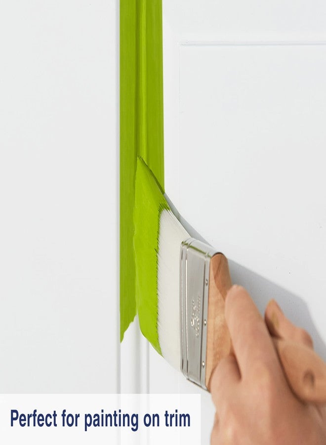 Zibra PB250PT Contractor-Grade Angled Paint Brush for Walls, Trim, and Doors, 2.5 in, White, 2 in - Image 2