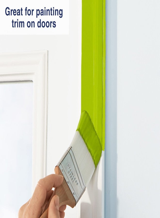 Zibra PB250PT Contractor-Grade Angled Paint Brush for Walls, Trim, and Doors, 2.5 in, White, 2 in - Image 4