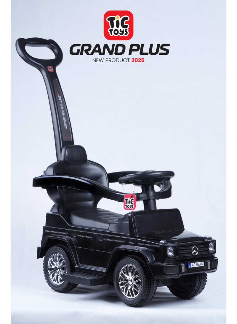 تيك تويز سيارة ركوب  للأطفال مع يد توجيه من تيك تويز - الركوب والمشي واللعب: ثلاثة أوضاع مختلفة 1-7 سنوات - Image 1