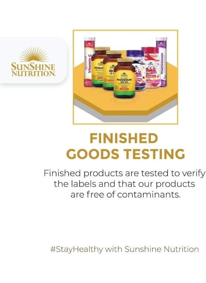 SUNSHINE NUTRITION - صن شاين إن فيتامين سي 1000 مجم بالليمون الفوار، 20 قرصًا - Image 1