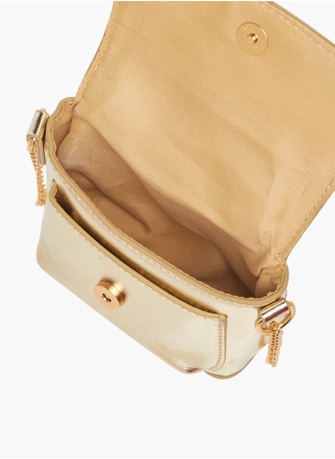 Flora Bella By Shoexpress - Girls Butterfly Embellished Crossbody Bag With Chain Strap And Button Closure Ramadan Collection - Image 1