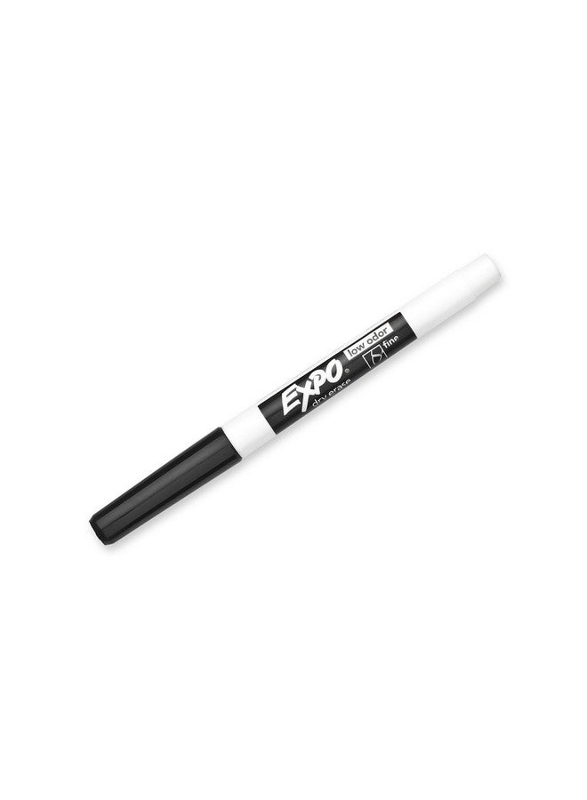 Expo 86001 Low Odor Dry Erase Marker, Black; Fine Tip, Quick-Drying Ink, 2 Packs of 12 Markers, 24 Markers Total - Image 3