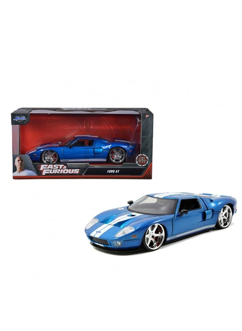 JADA Fast & Furious 2005 Ford GT Blue Metallic 1:24 - Image 1