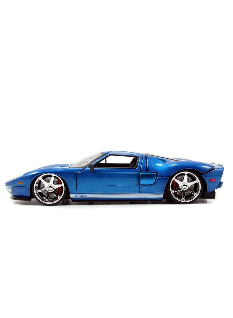 JADA Fast & Furious 2005 Ford GT Blue Metallic 1:24 - Image 3