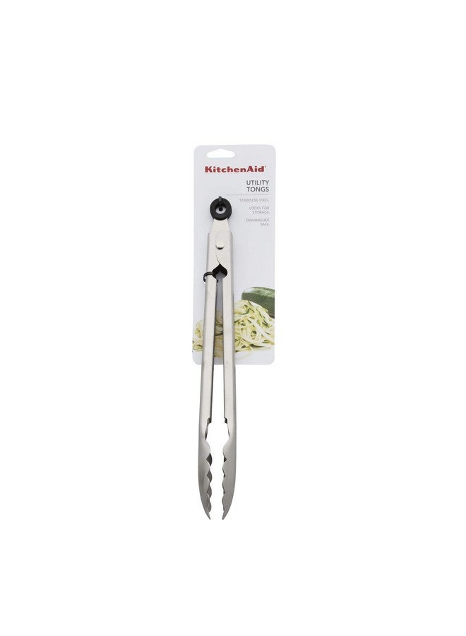 KitchenAid Stainless Steel Utility Tongs, 12 Inch - Image 3