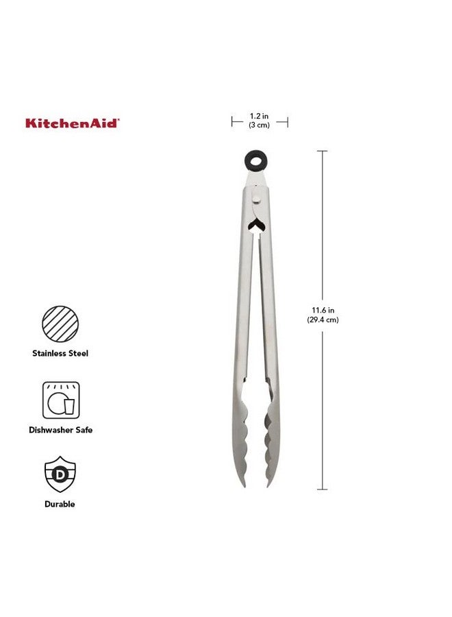 KitchenAid Stainless Steel Utility Tongs, 12 Inch - Image 2