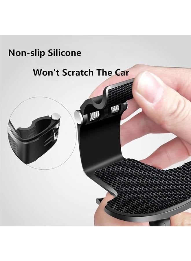 Car Dashboard Phone Clip Holder, 360° Rotating Dash Cell Phone Clamp Mount Stand Compatible with 4.0-6.2 Inch Smartphones - Image 5