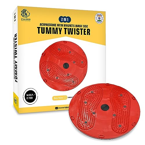 PRO365 Waist Disc Acupressure With Magnets Reflexology Slimming Abdominal 2 in 1 tummy twister Ab Exerciser (Random Color) - Image 1