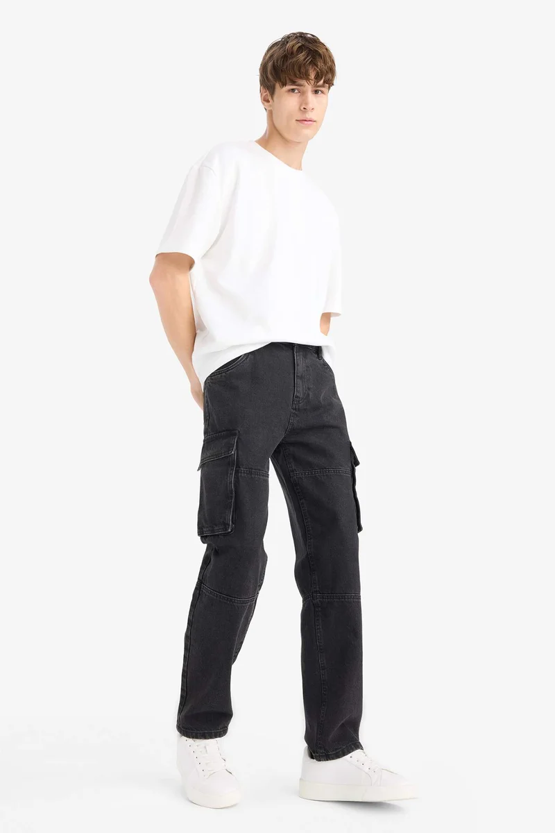 DeFacto Relax Fit Regular Hem Jeans