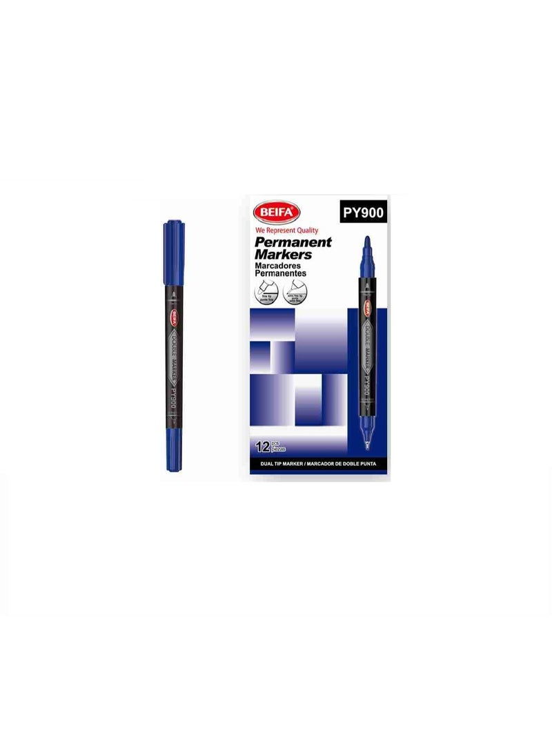 Beifa marker double tip blue model PY900-02B7