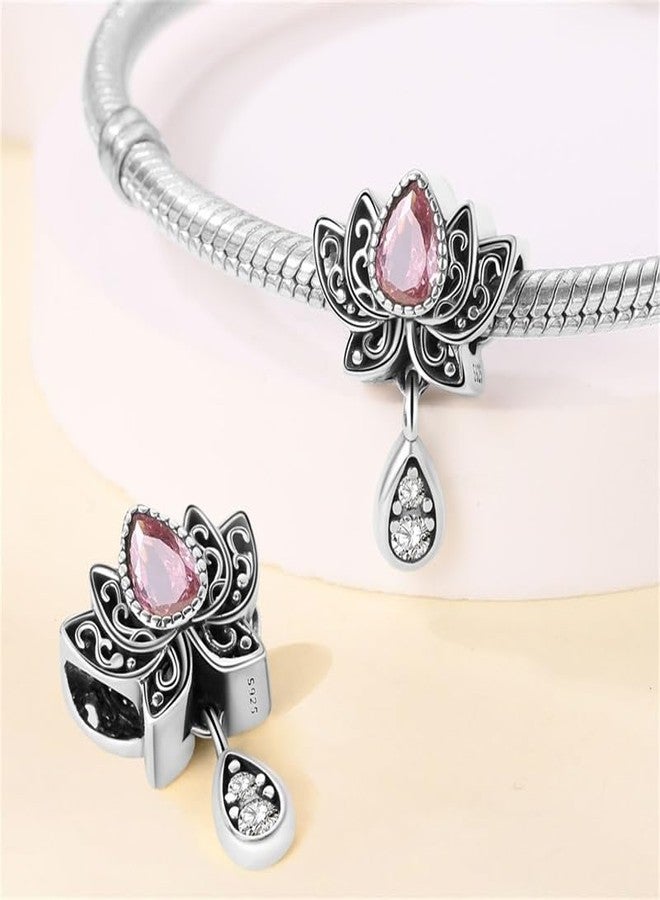 HappyStar 925 Sterling Silver Charms for Bracelets and Necklaces,Combination Dangle Pendants Beads Charms Jewelry Gift for Couples Sisters.（With Spacer Beads） - Image 2