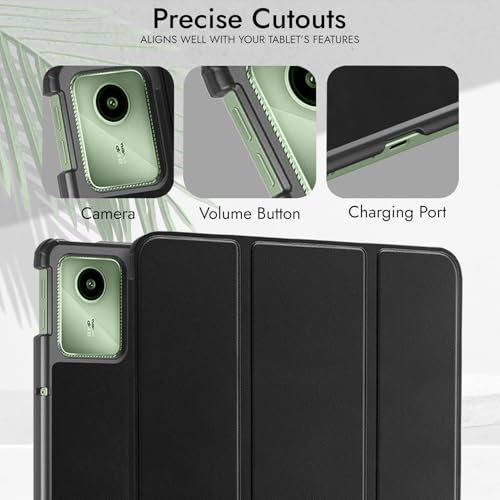 Robustrion Cover for Moto Pad 60 Neo 11 inch Cover Case, Trifold Flip Cover Case for Moto Pad 60 Neo Cover 11" Tablet - Black - Image 3