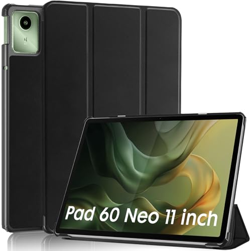 Robustrion Cover for Moto Pad 60 Neo 11 inch Cover Case, Trifold Flip Cover Case for Moto Pad 60 Neo Cover 11" Tablet - Black - Image 1