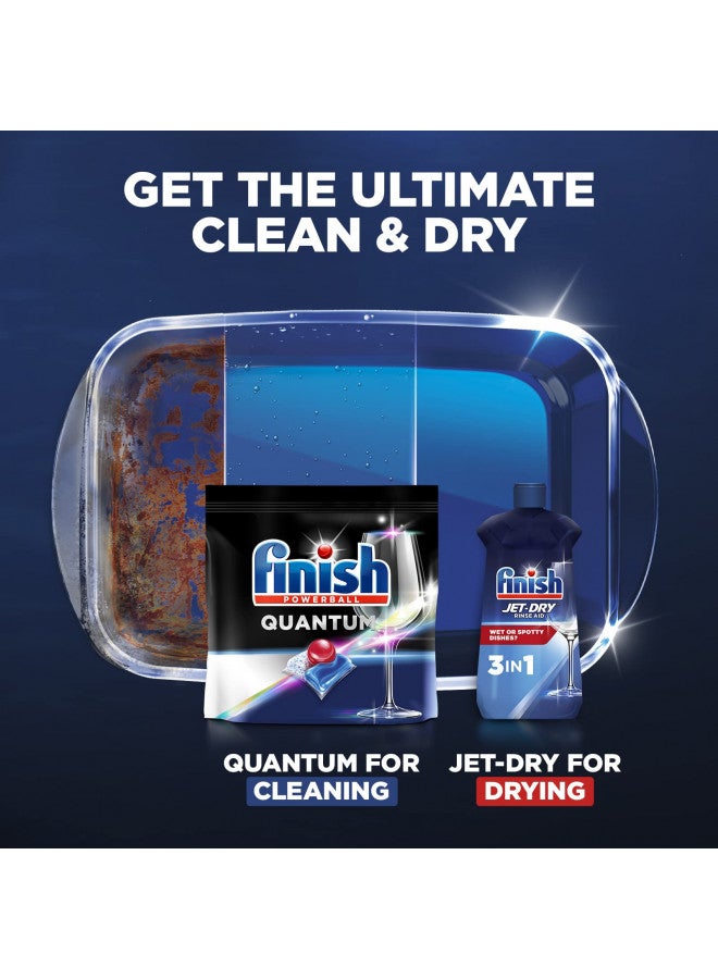 Finish - Quantum with Activblu Technology - 50ct - Dishwasher Detergent - Powerball - Ultimate Clean and Shine - Dishwashing Tablets - Dish Tabs-(Packaging May Vary) - Image 4