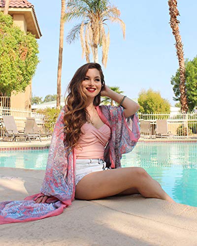 Moss Rose Women Summer Bikini Kimono Bathing Suit Cover Ups for Swimwear - Image 4
