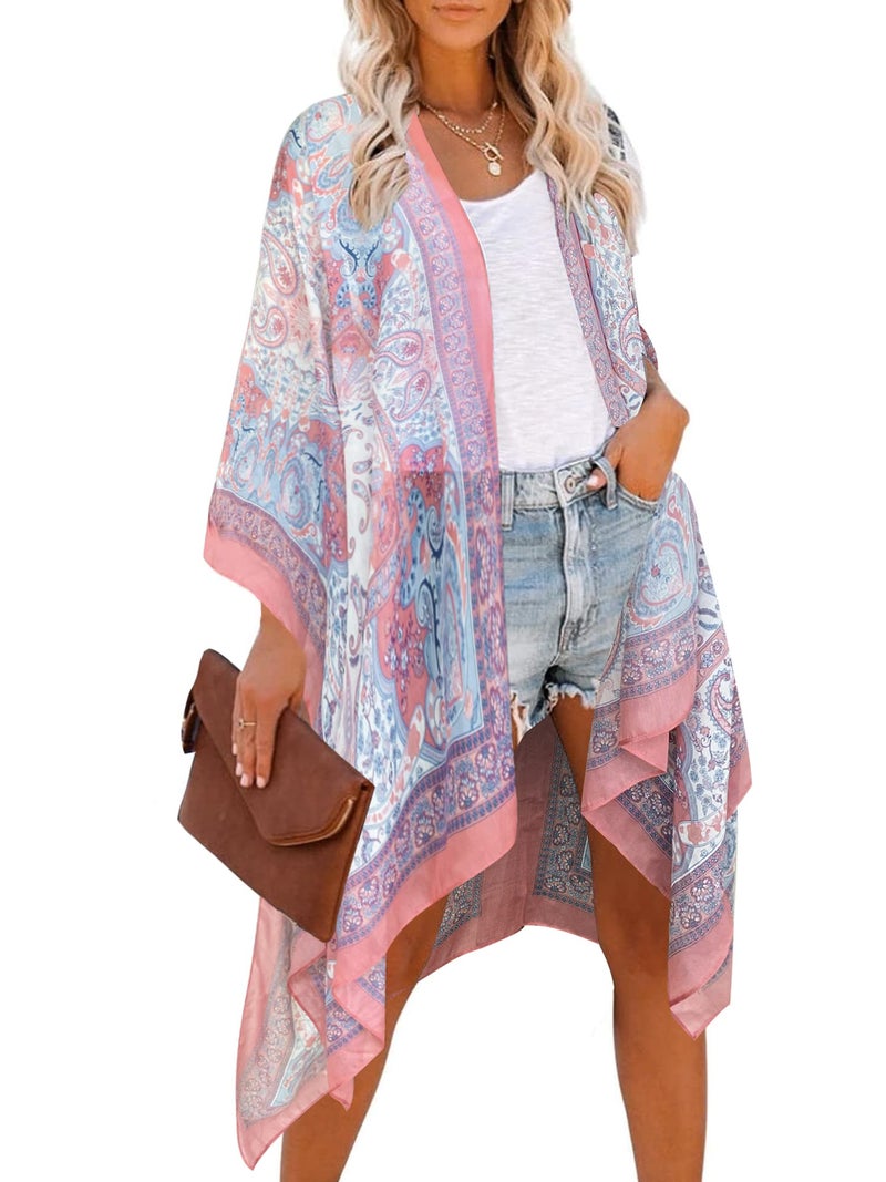 Moss Rose Women Summer Bikini Kimono Bathing Suit Cover Ups for Swimwear - Image 1