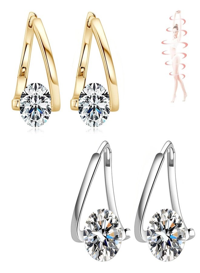 BlingNook Honorable Joy Lymphatic Earrings for Women, Lovefinity™ Lymphatic Magnetotherapy Earrings Halolux Lymphvity Germanium Hoop Earring Jewelry(Gold&Silver) - Image 1