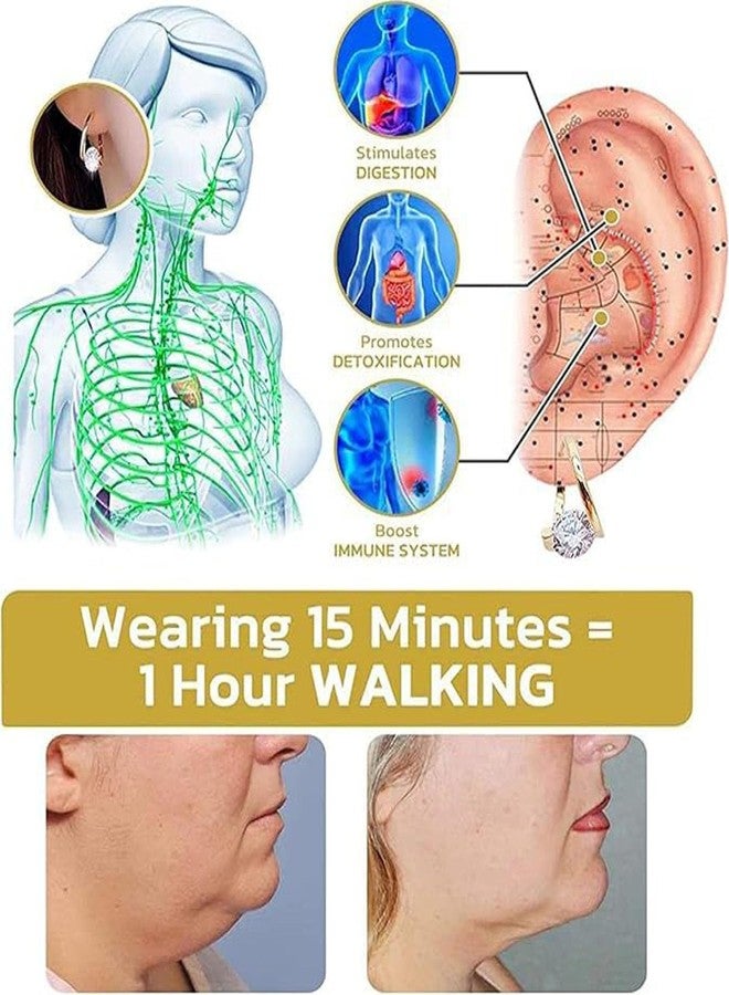 BlingNook Honorable Joy Lymphatic Earrings for Women, Lovefinity™ Lymphatic Magnetotherapy Earrings Halolux Lymphvity Germanium Hoop Earring Jewelry(Gold&Silver) - Image 3