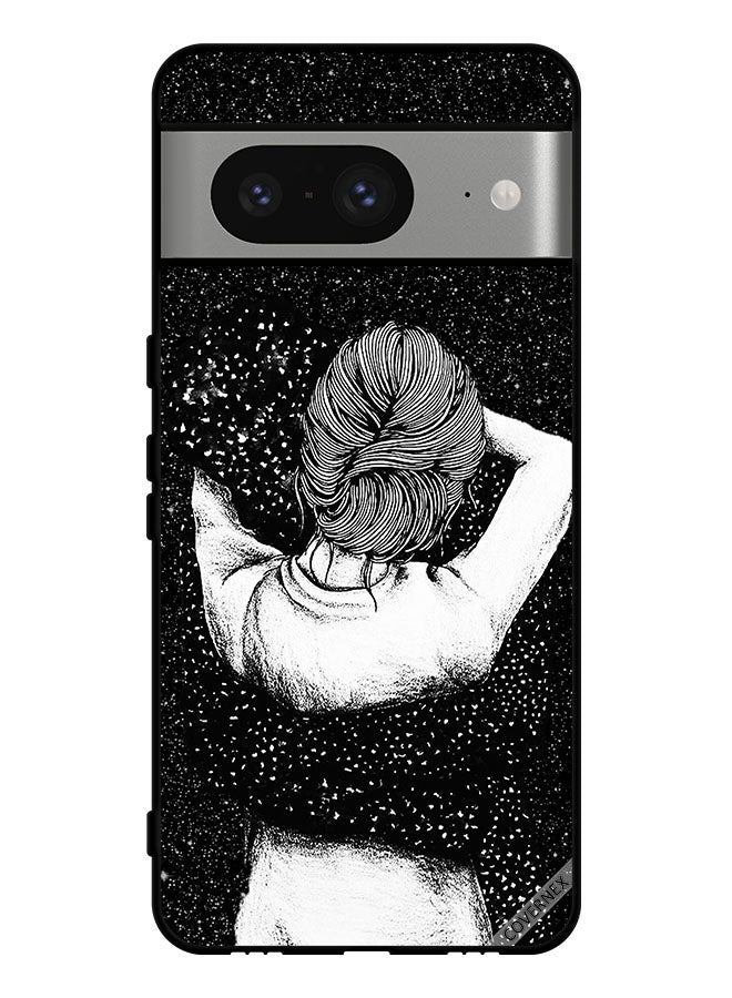 Covernex Protective Case Cover For Google Pixel 8 Night Imagination Of Doodle Girl - Image 1