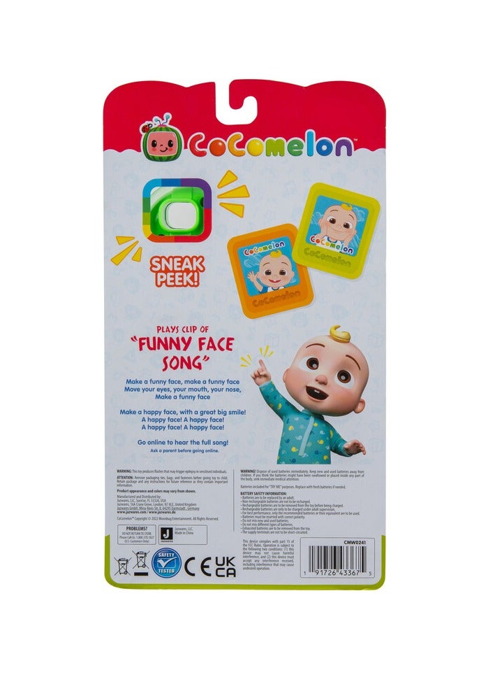 Jazwares Cocomelon Musical Play Camera, Battery Operated | Features a Cute Snapshot of JJ | Music and Camera Shutter Sound! | Toy Camera | Gift for Kids - Image 4