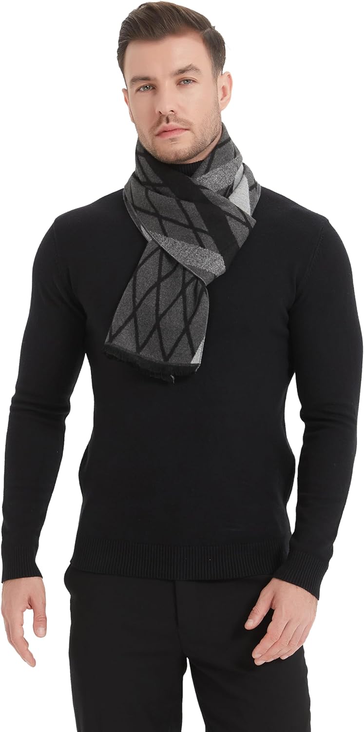 EP Mode Men's Winter Scarf, Cashmere Feel, Super Soft & Warm - Image 2
