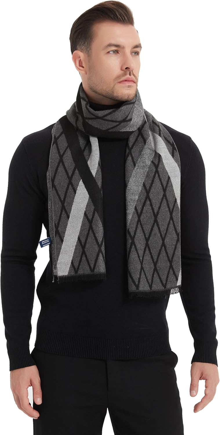 EP Mode Men's Winter Scarf, Cashmere Feel, Super Soft & Warm - Image 1