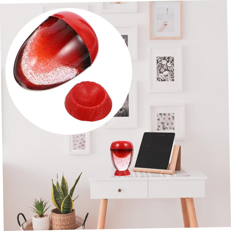 ABOOFAN Imitation Volcanic Eruption Sand Clock Creative Floating Hourglass with Base Elegant Decorative Timer for Home Decor Unique Present Choice for Special Occasions - Image 4