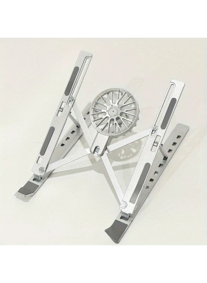 Adjustable 16 Inch Laptop Stand Foldable Aluminum Alloy Cooling Fan Holder - Image 5