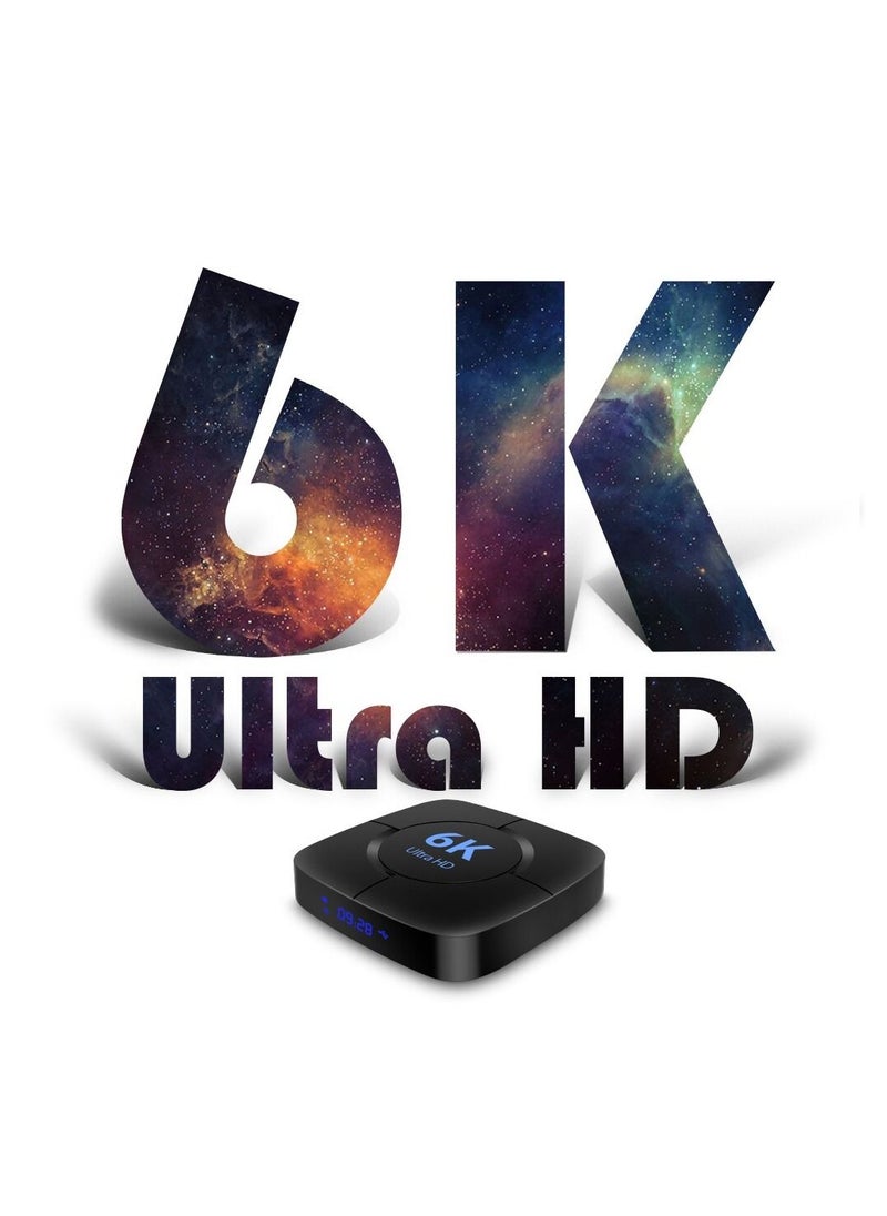 Generic - 6K Ultra HD Android TV Box Android Wifi Bluetooth Smart TV Box Set Top Box - Image 1