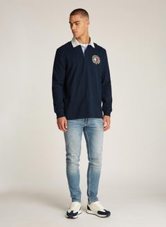 TOMMY JEANS Graphic Logo Longsleeve Polo Shirt  - Image 4