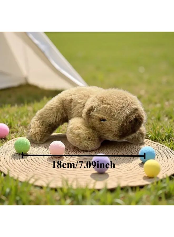 Cute Plush Toy Soft Fluffy Stuffed Animal With Expressive Eyes Palm Treasure Papa Kapi - Image 3