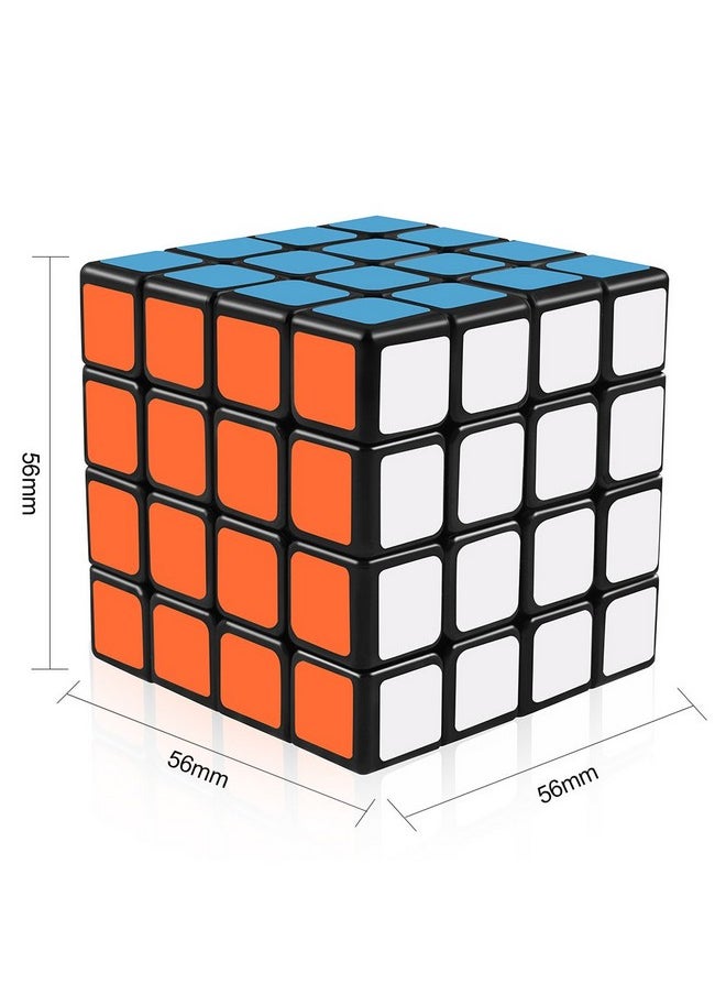 D-FantiX - Yj Moyu Guansu 4X4 Speed Cube Puzzle 4X4X4 Cube Black 62Mm Toys For Kids Adult - Image 1
