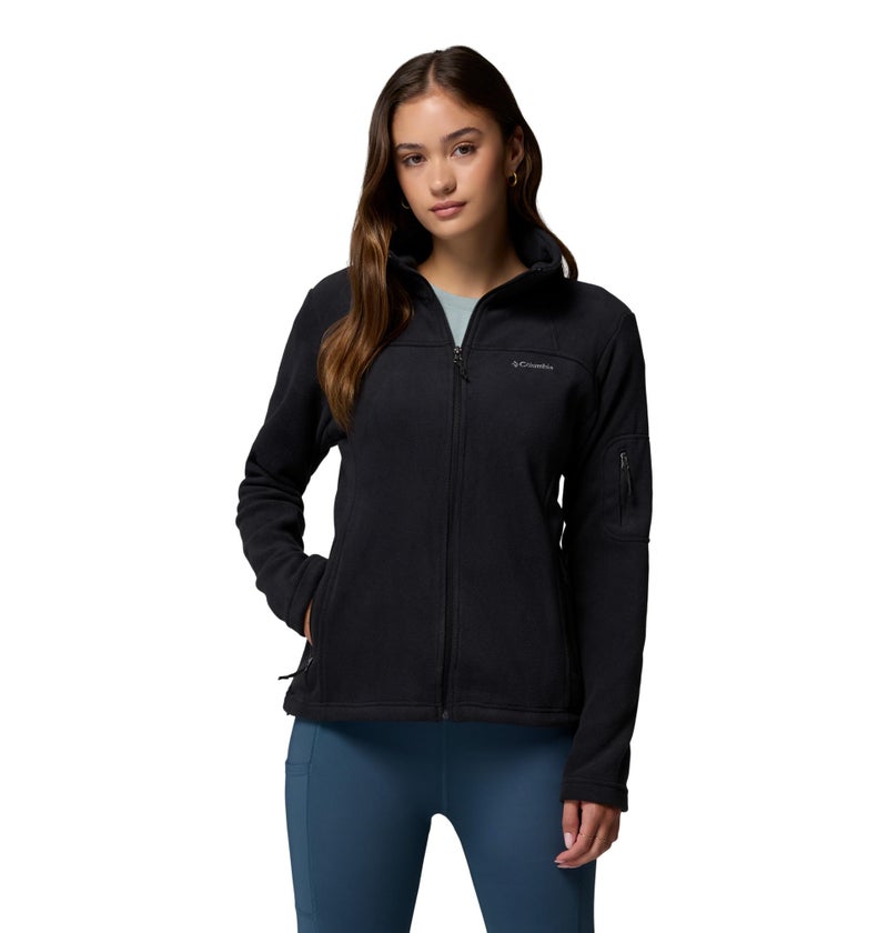 Columbia Womens Fast Trek II Full Zip Fleece Jacket Black Medium