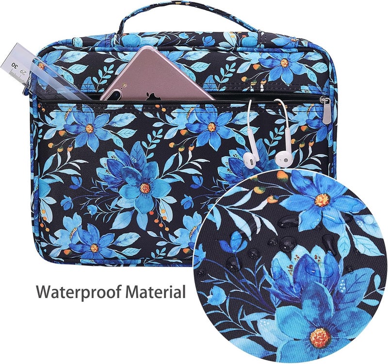 BOMKEE Colored Pencil Case 220 Slots Pencils/Gel Pens Organizer Waterproof Travel Case Zipper Carrying Portable Pencil Markers Pen Holder Bag for Painter Writers School Students (Orchide) - Image 5