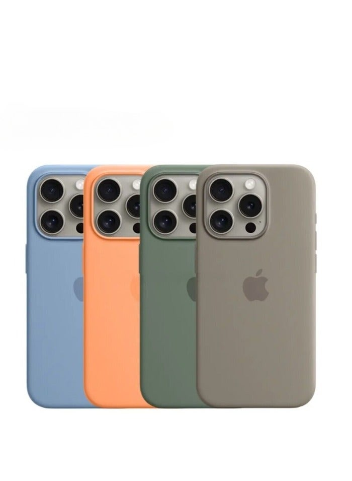 AROAQ Iphone Silicone Magnetic Case, Durable Silicone Case With Magsafe, Comfortable Soft Iphone Protection Case For Iphone 15 Pro Max, 15 Plus, Pro, ( Succulent Color ) - Image 2