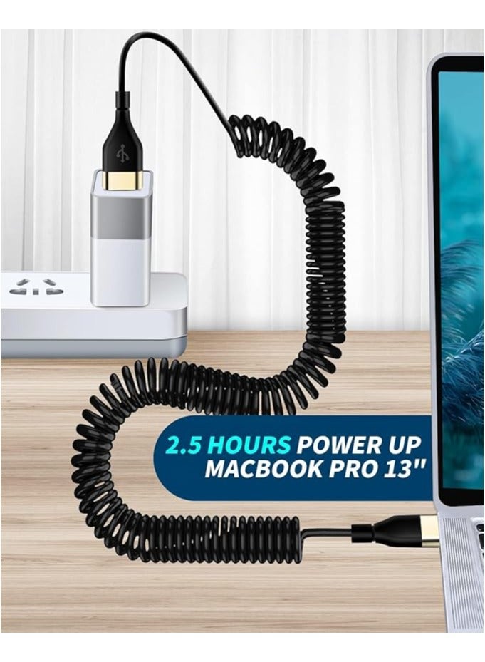erorex Coiled Cable for Apple CarPlay, Expansion Spring Coiled Cable, Charge and Sync for c/XS/XS Max/XR/Phone X/8/8 Plus/7/7 Plus iPad Pro and More - Image 3