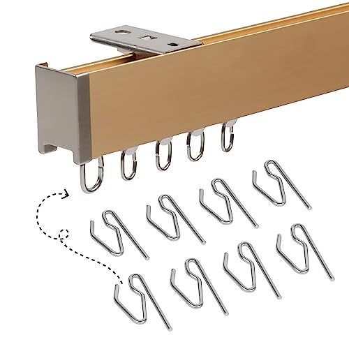 FAPBADRI Hook for Curtain Channel/Track, Color - Silver, Material - Mild Steel (MS), 100 Pieces - Image 2