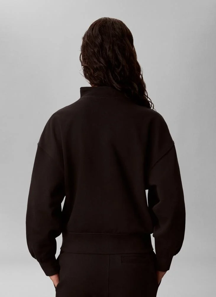 كالفن كلاين French Terry Quarter-Zip Sweatshirt
