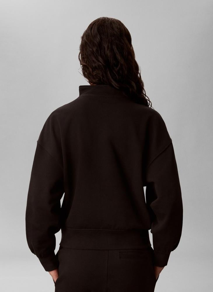 CALVIN KLEIN French Terry Quarter-Zip Sweatshirt - Image 2