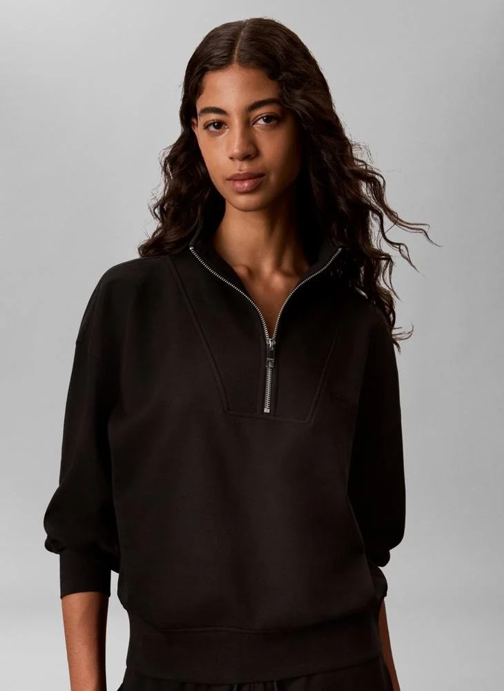كالفن كلاين French Terry Quarter-Zip Sweatshirt