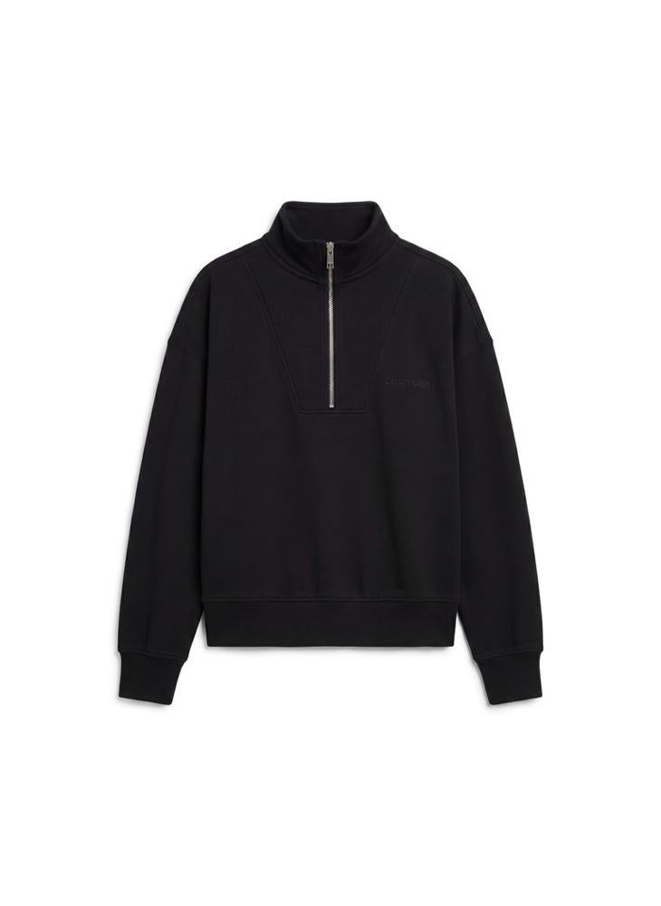 CALVIN KLEIN French Terry Quarter-Zip Sweatshirt - Image 5